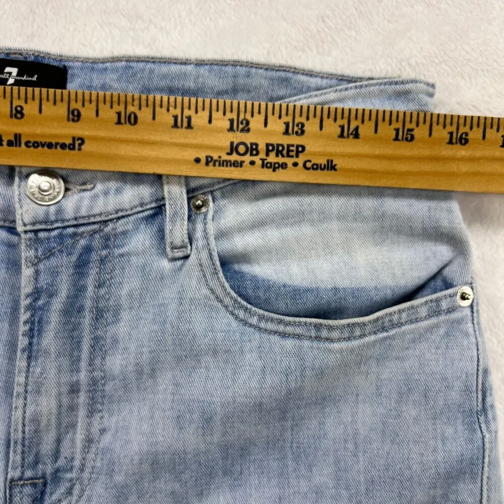 7 For All Mankind Mens Slimmy Slim Straight Leg Stretch Jeans Light Wash 7T00106